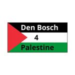 Logo van den.bosch4palestine: Een Palestijnse vlag met daarop de tekst 'Den Bosch 4 Palestine'